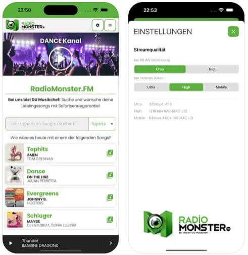 Radiomonster.FM Webradio App